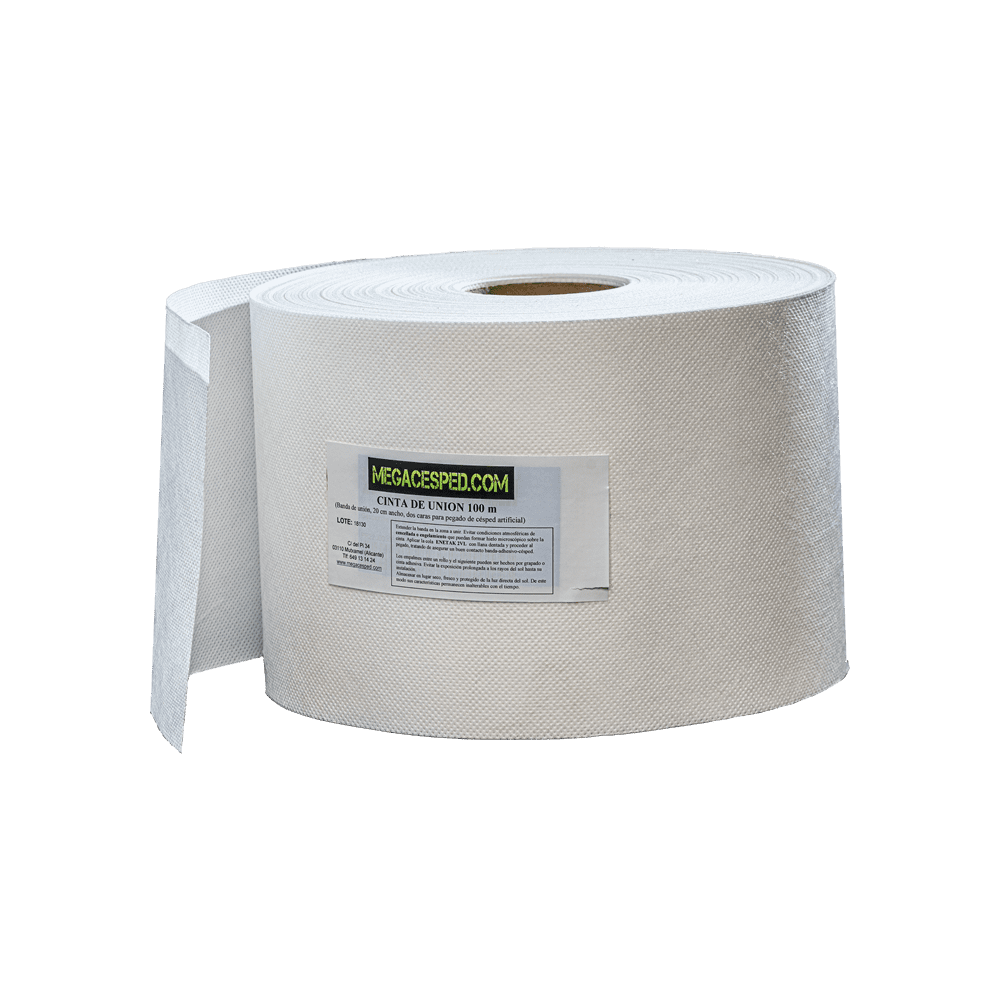 banda de unión césped 100m blanca para fijación profesional